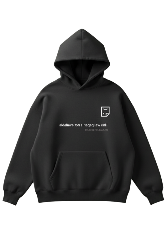 Üç iplik şardonlu kapüşonlu kutu kesim sweatshirt